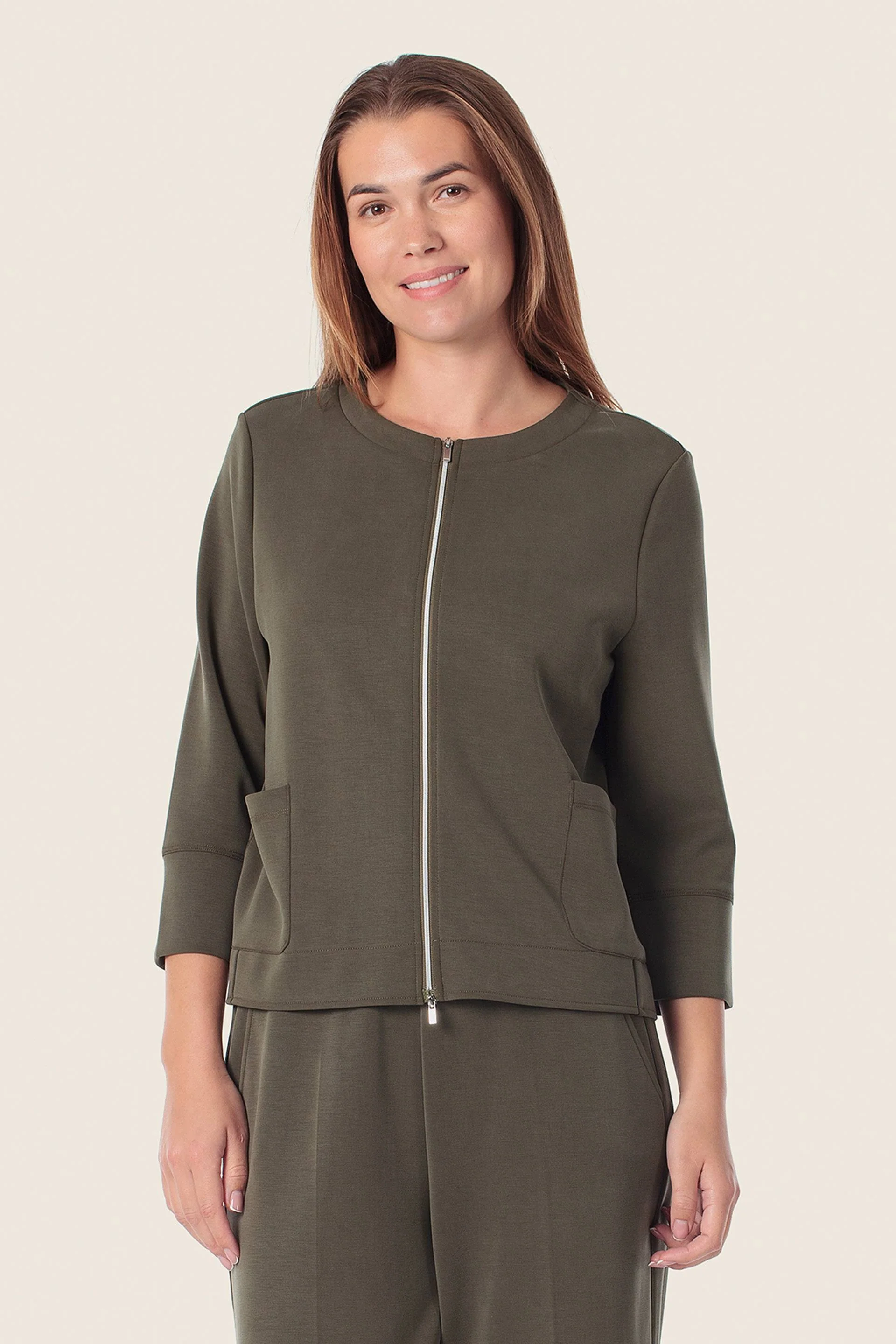 Moderne Jacke mit Reißverschluss