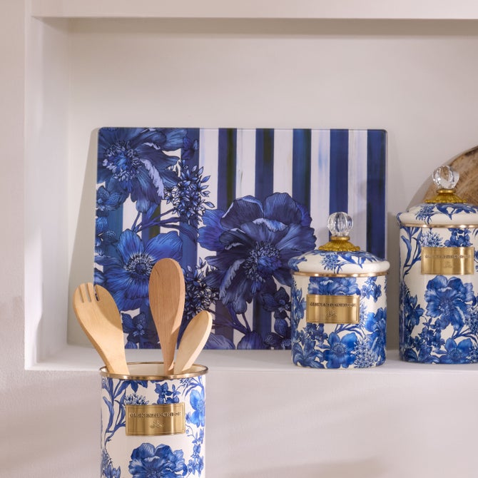 Floral Glass Cutting Board, Set of 2