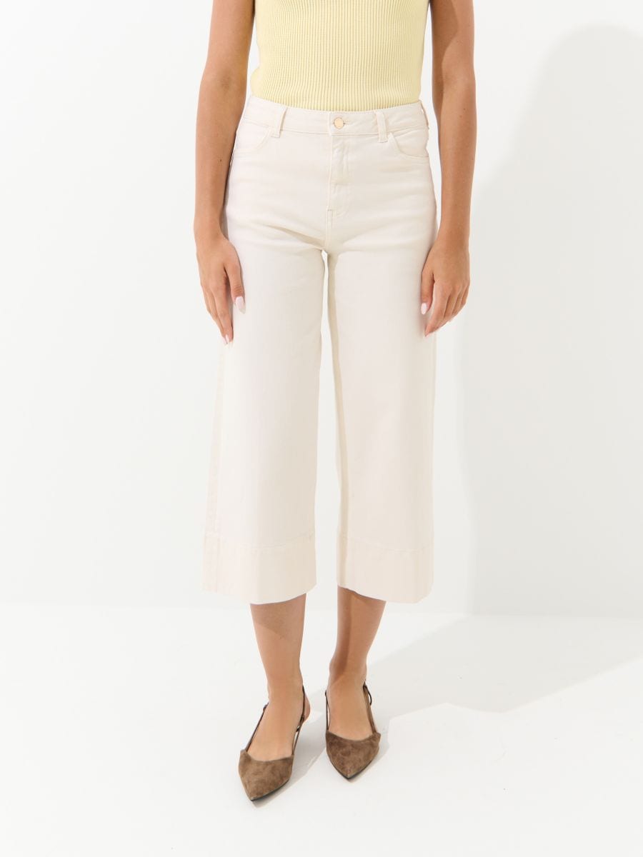Jeansy culotte