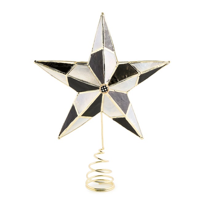 Courtly Capiz Star Tree Topper