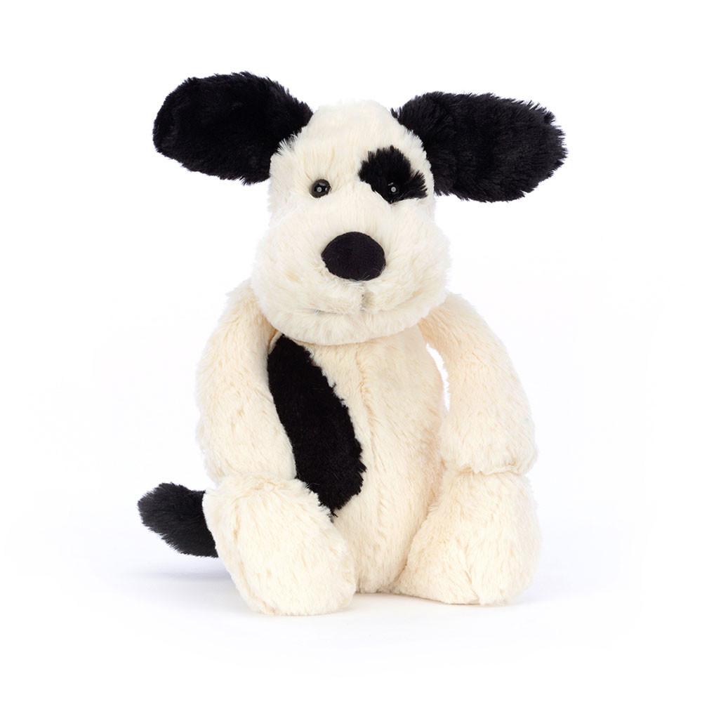 The Pick Of The Sticks Book And Bashful Black & Cream Puppy Medium