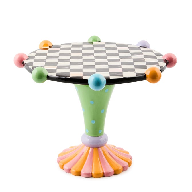 Trick or Treat Ceramic Pedestal Platter