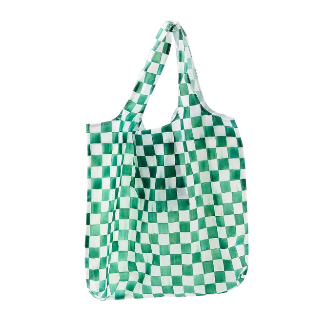 Emerald Check To Go Tote