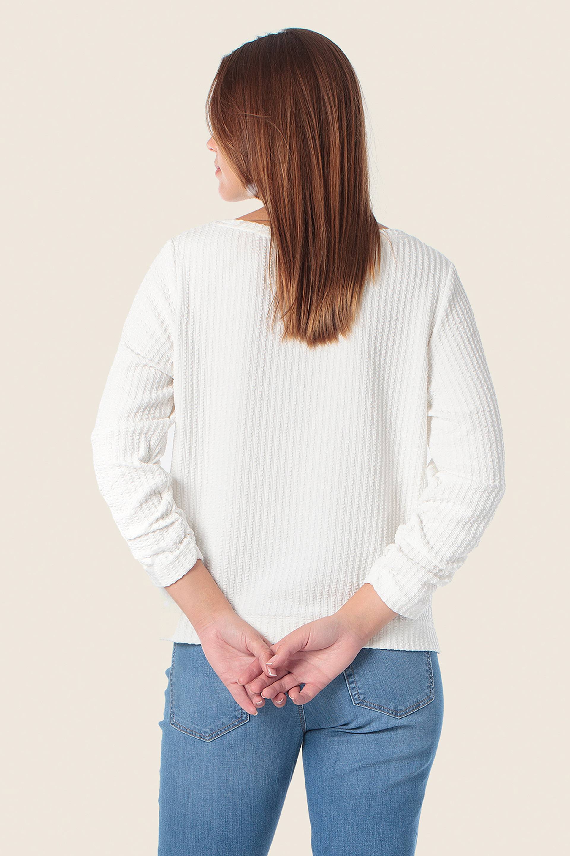 Langarmshirt mit Raffungen