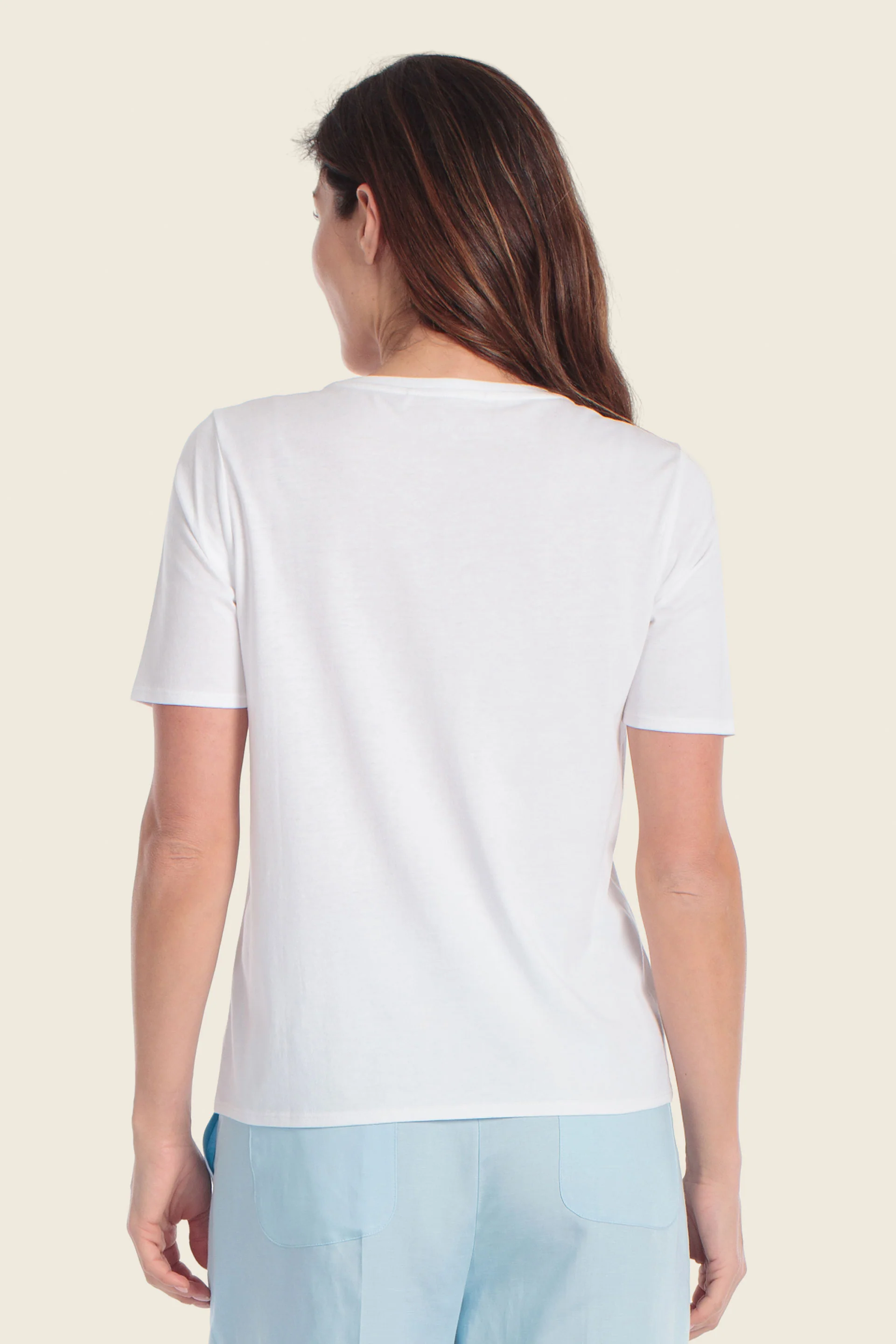 Bedrucktes T-Shirt mit abstraktem Design