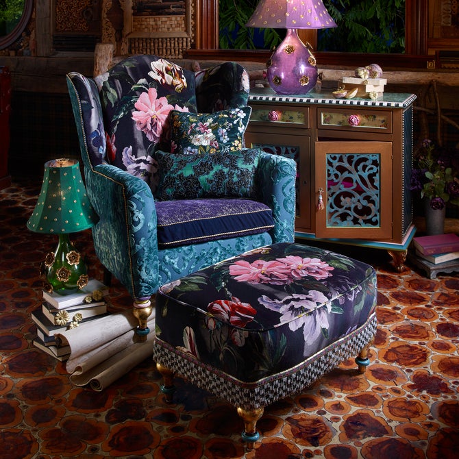 Moonlight Garden Rumor Has It Ottoman