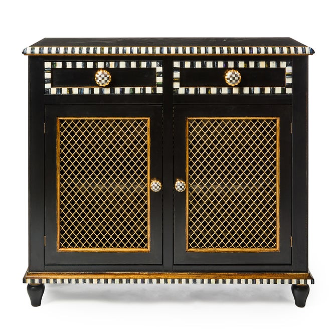 Courtly Criss-Cross Small Cabinet