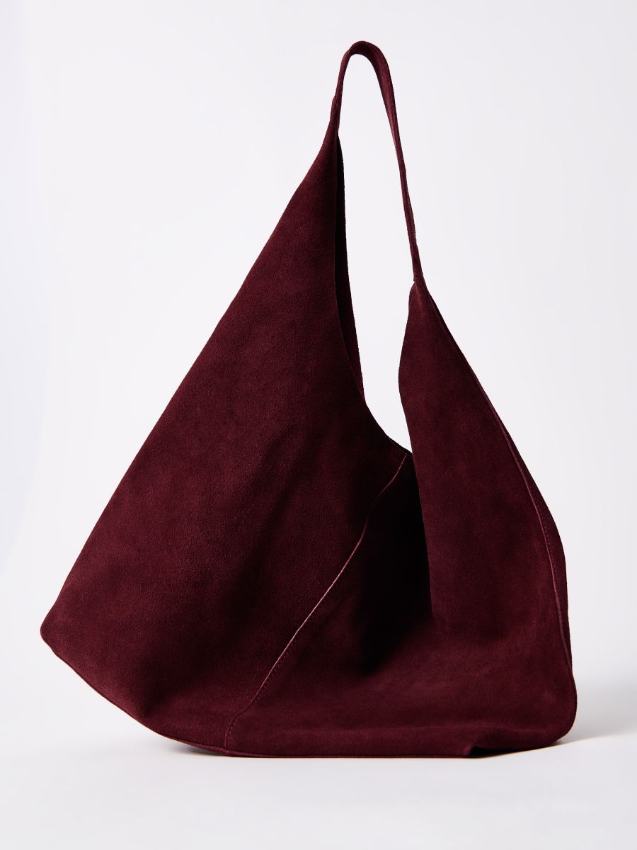 Skórzana ciemnobrązowa torebka