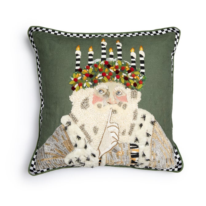 Farmhouse Santa Lucia Throw Pillow