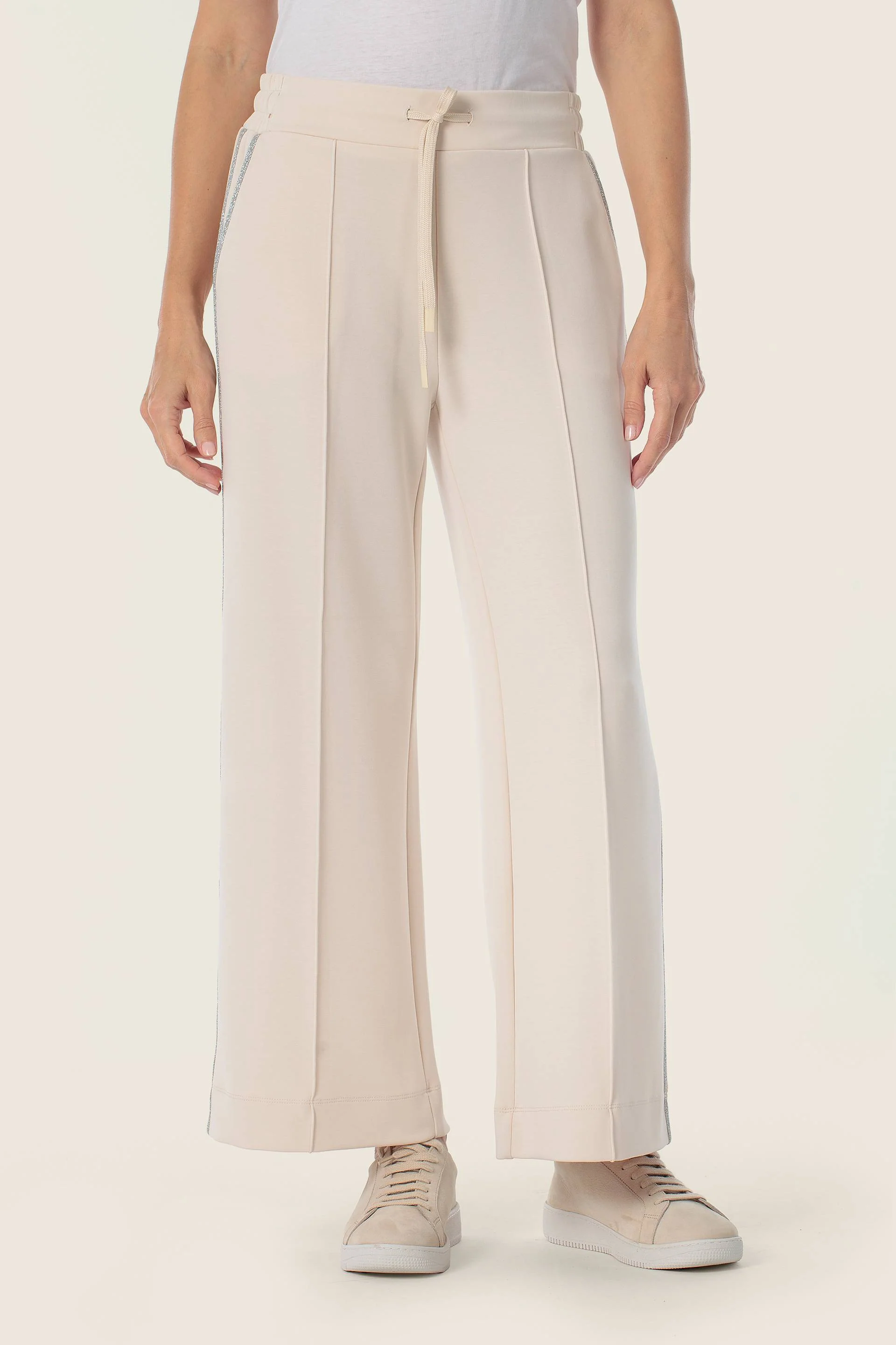Scuba-Jersey-Hose mit seitlichem Detail