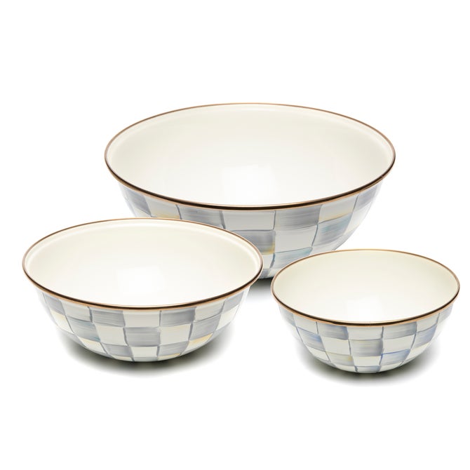 Courtly Check Mixing Bowls, Set of 3