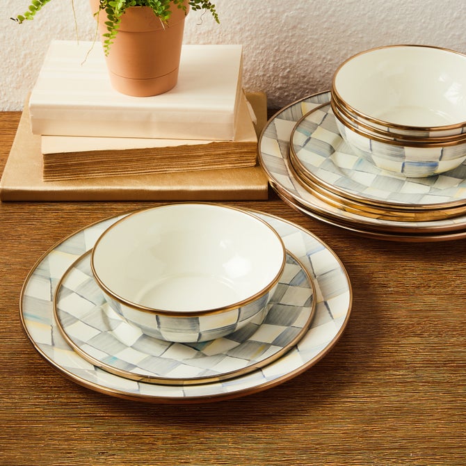 12pc Enamel Dinnerware Set
