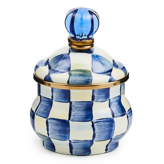 Royal Check Lidded Sugar Bowl