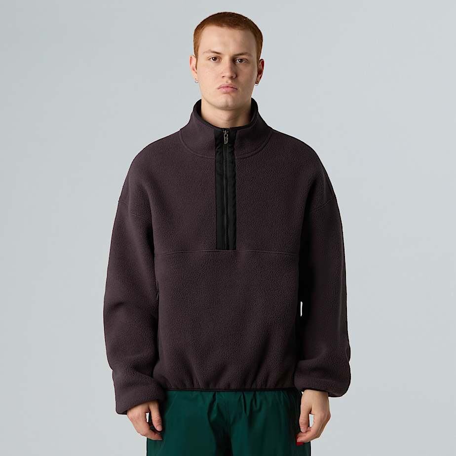 Unisex Red Box 1/2 Zip Fleece