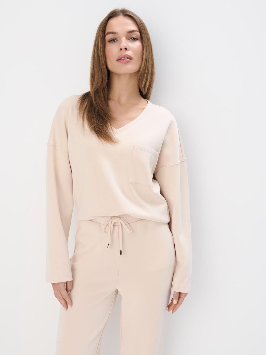 Bluza z dodatkiem modalu