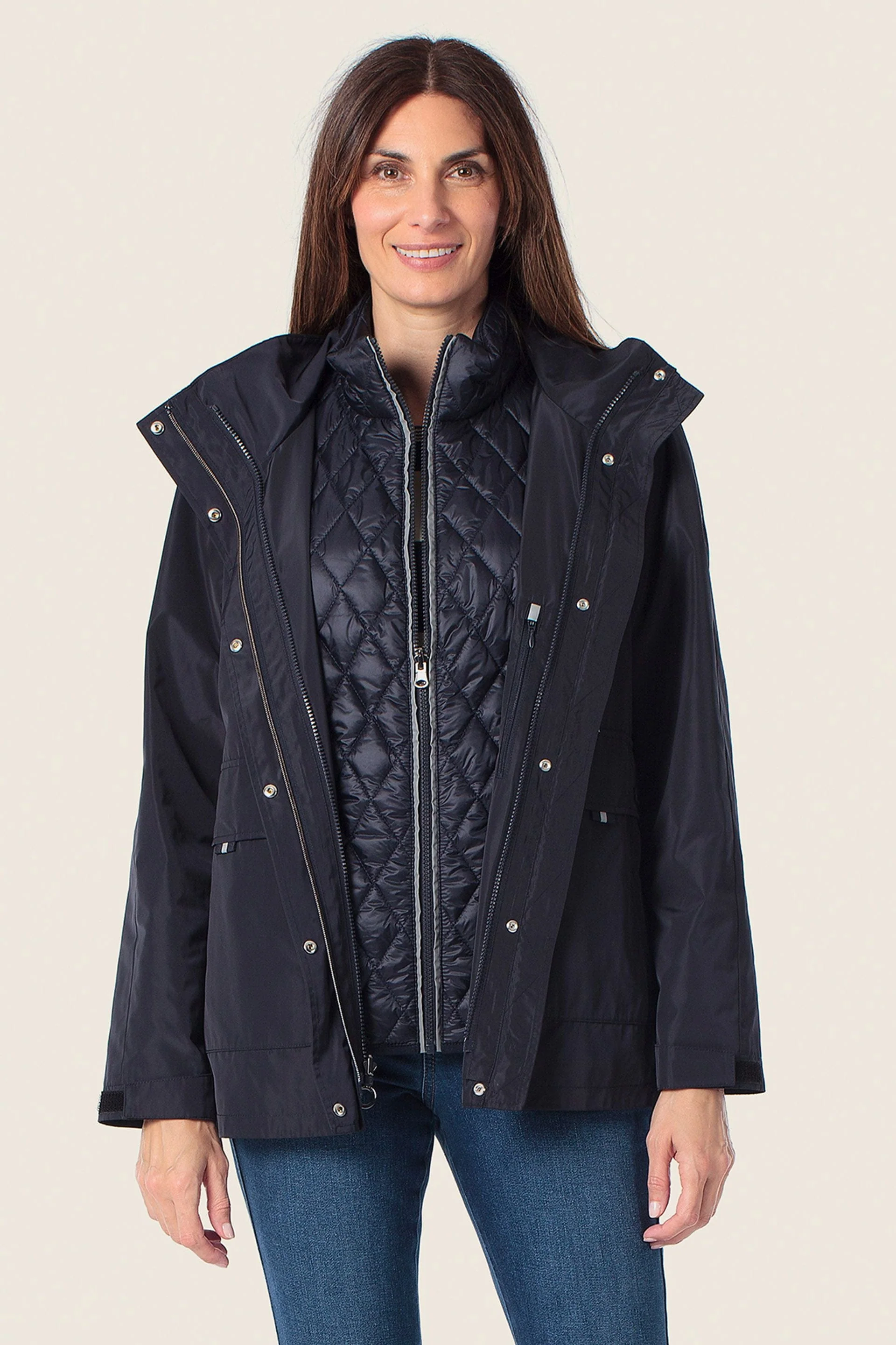 2 in 1 Jacke mit integrierter Steppweste