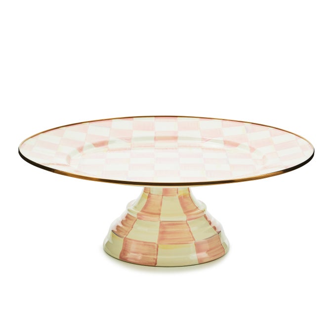 Rosy Check Large Pedestal Platter