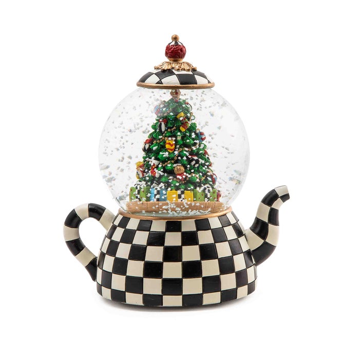 Courtly Teapot Snow Globe