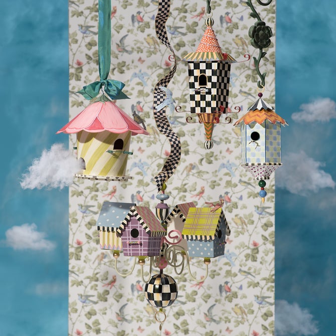 Hollyhock Birdhouse
