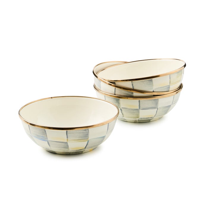 Enamel Everyday Bowls, Set of 4