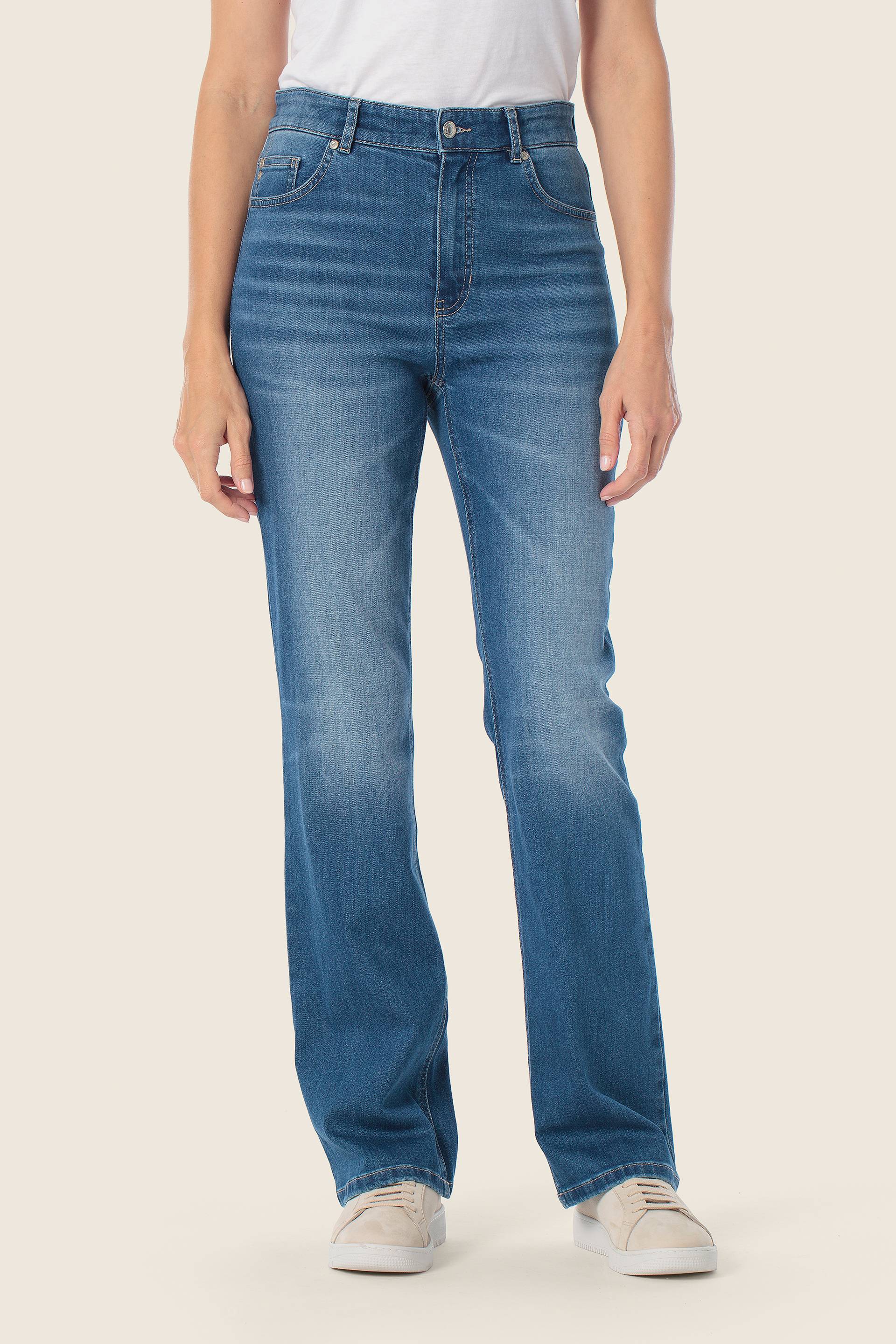 Jeans in ausgewaschener Optik