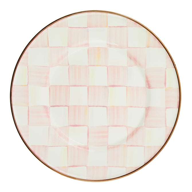 Rosy Check Enamel Dinnerware