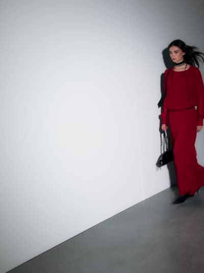 Czerwona sukienka maxi