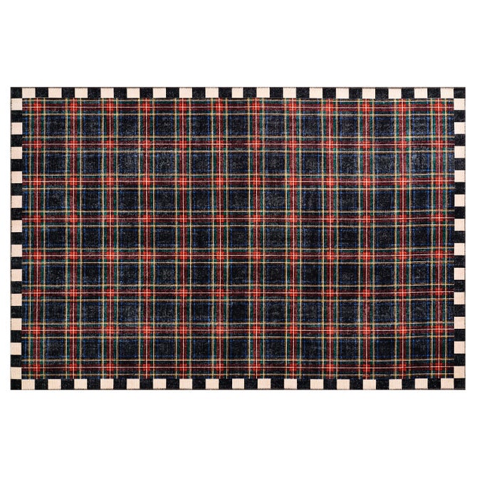 Stewart Tartan Black 5' x 7'6