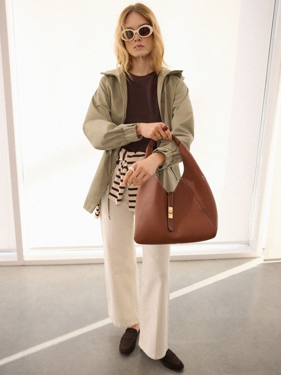 Masełkowa torebka na ramię