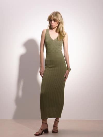 Sukienka maxi z wiskozy