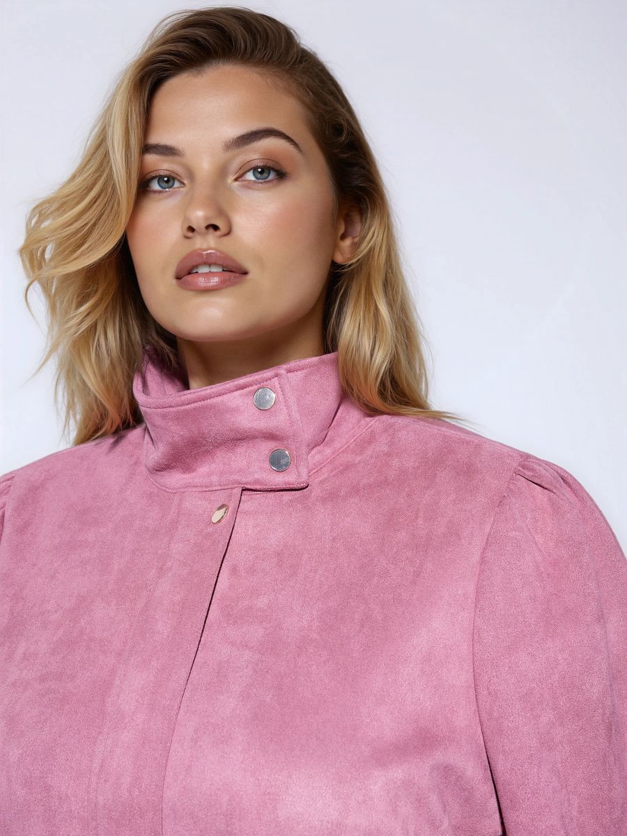 Brązowa kurtka typu biker