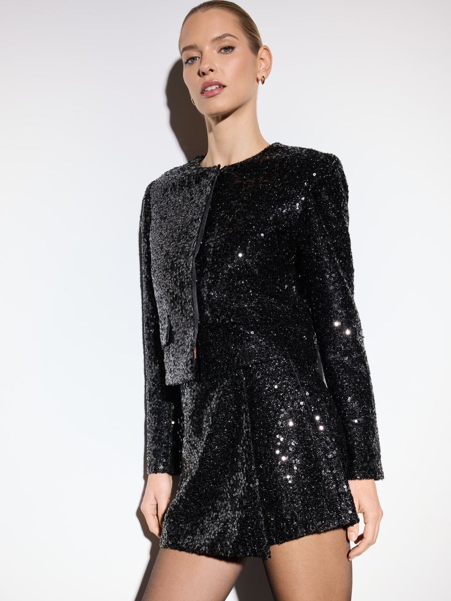 Spódnico-szorty z cekinami