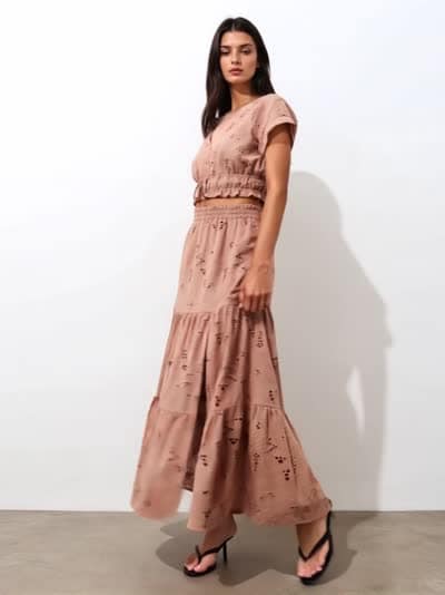 Bawełniana spódnica maxi