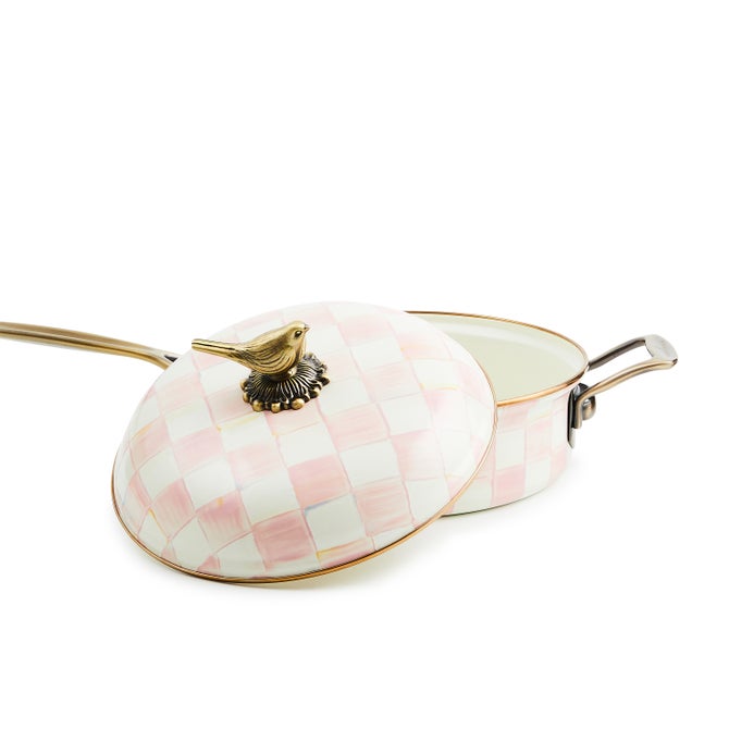 Rosy Check 3 Qt. Saute Pan