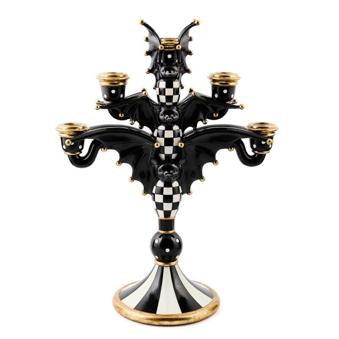 Courtly Check Bat Candelabra