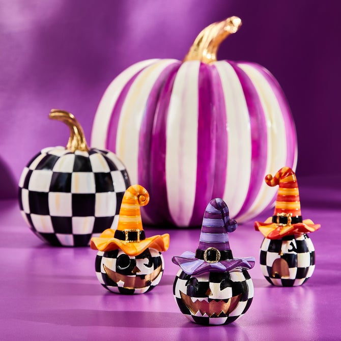 Courtly Check Glossy Mini Pumpkin