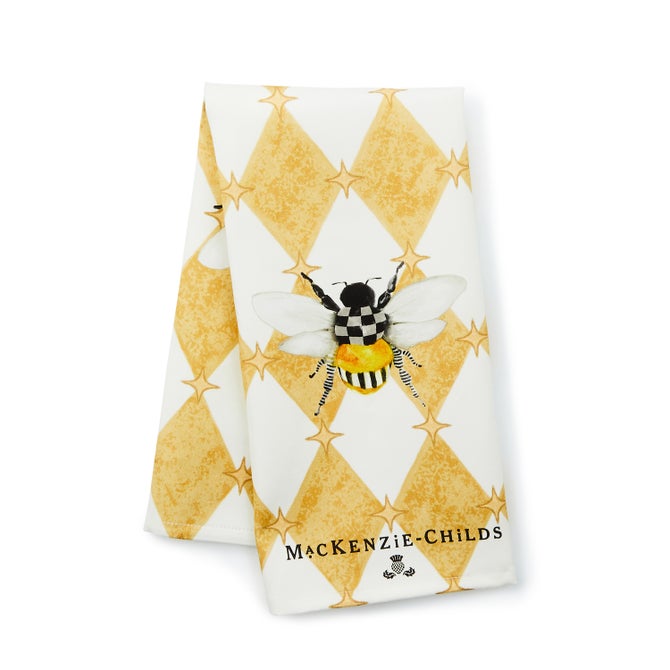 Honeycomb With Bees Dish Towel