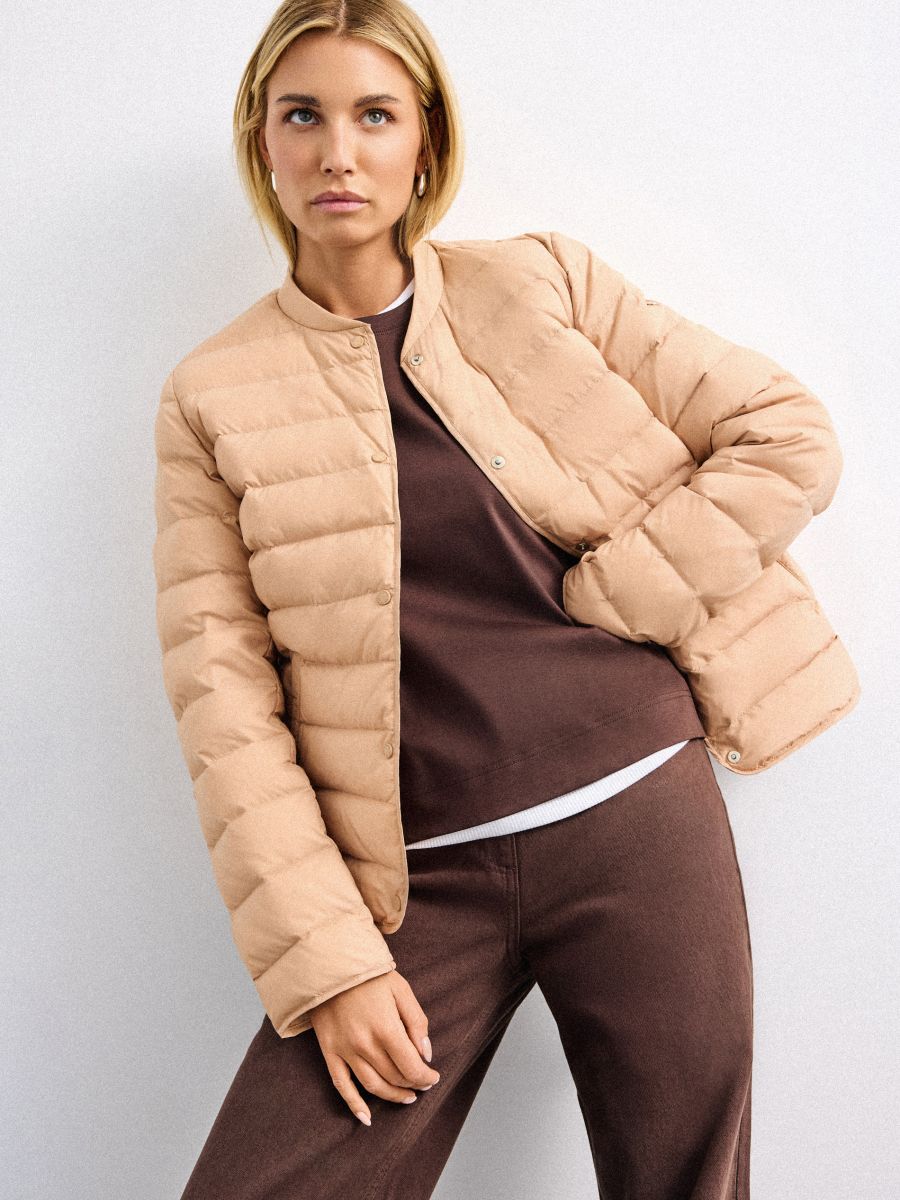 Pikowana kurtka z puchem