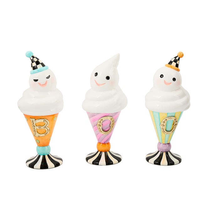 Trick or Treat BOO Ghosts, Set of 3
