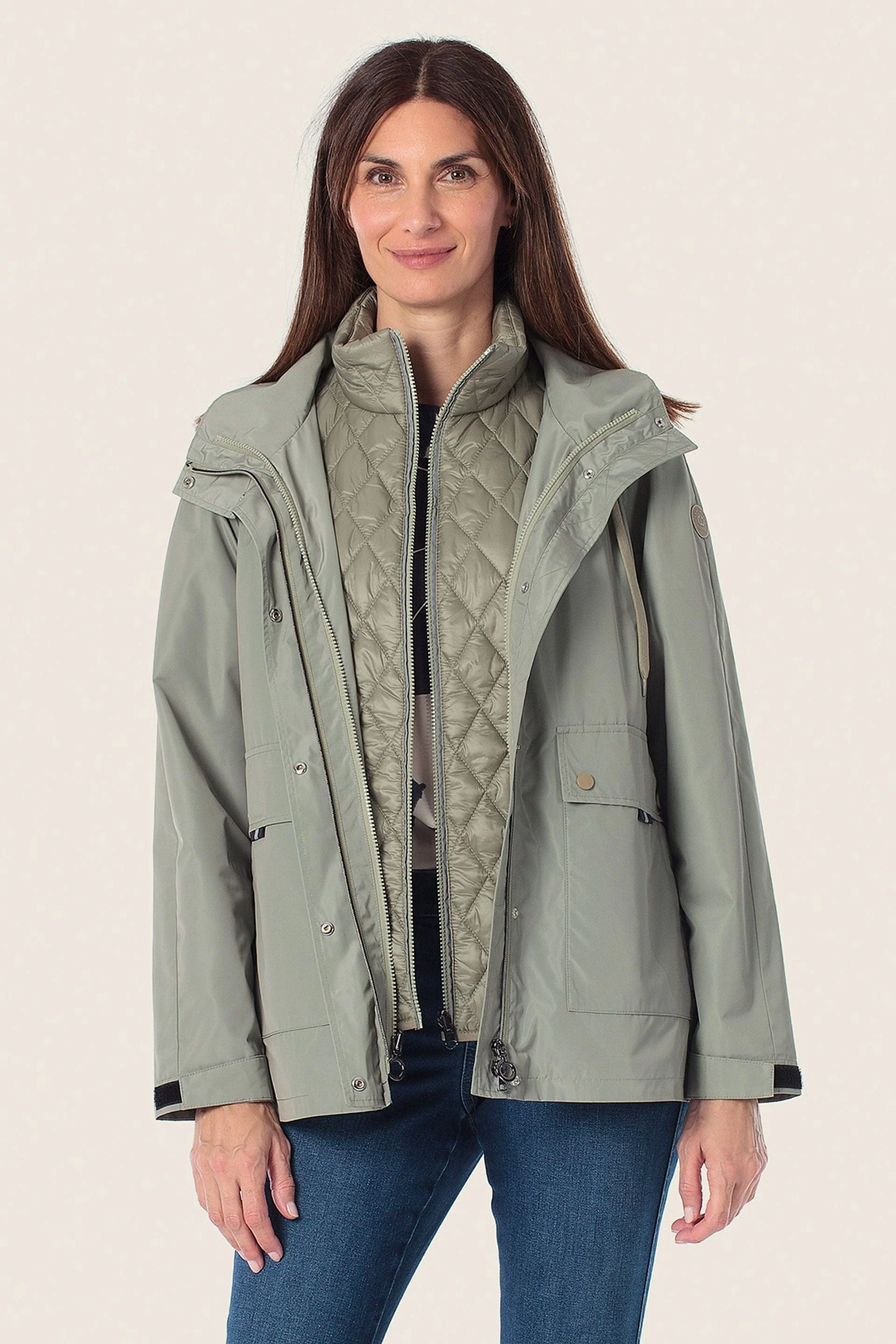 2 in 1 Jacke mit integrierter Steppweste