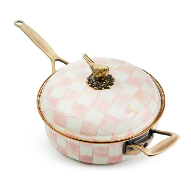 Rosy Check 3 Qt. Saute Pan