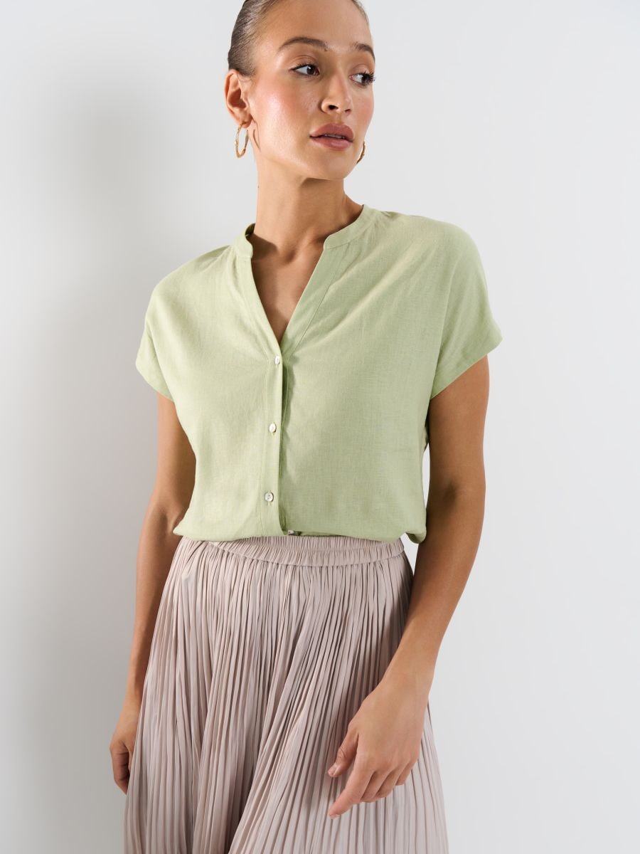 Bluzka z wiskozy i lnu