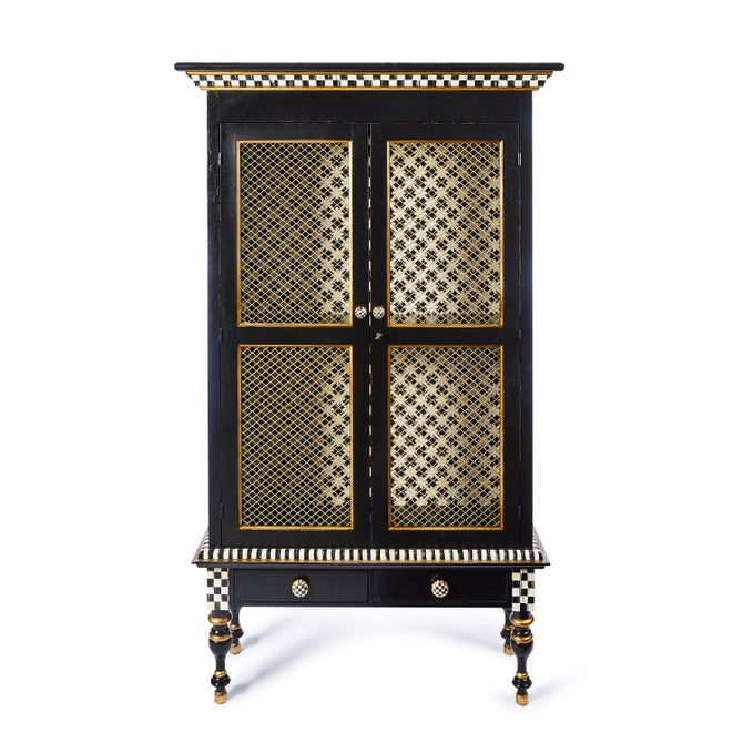 Courtly Criss-Cross Cabinet