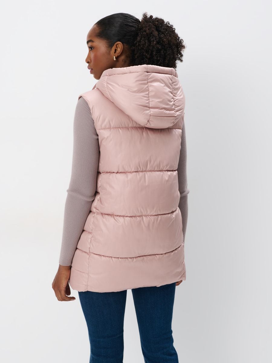 Pikowana kremowa kamizelka