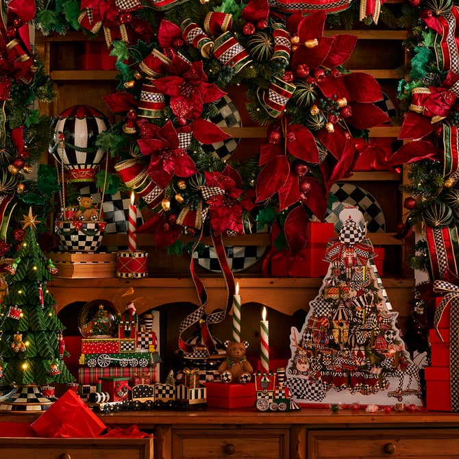 Mini Candy Cane Dinner Candles, Set of 6