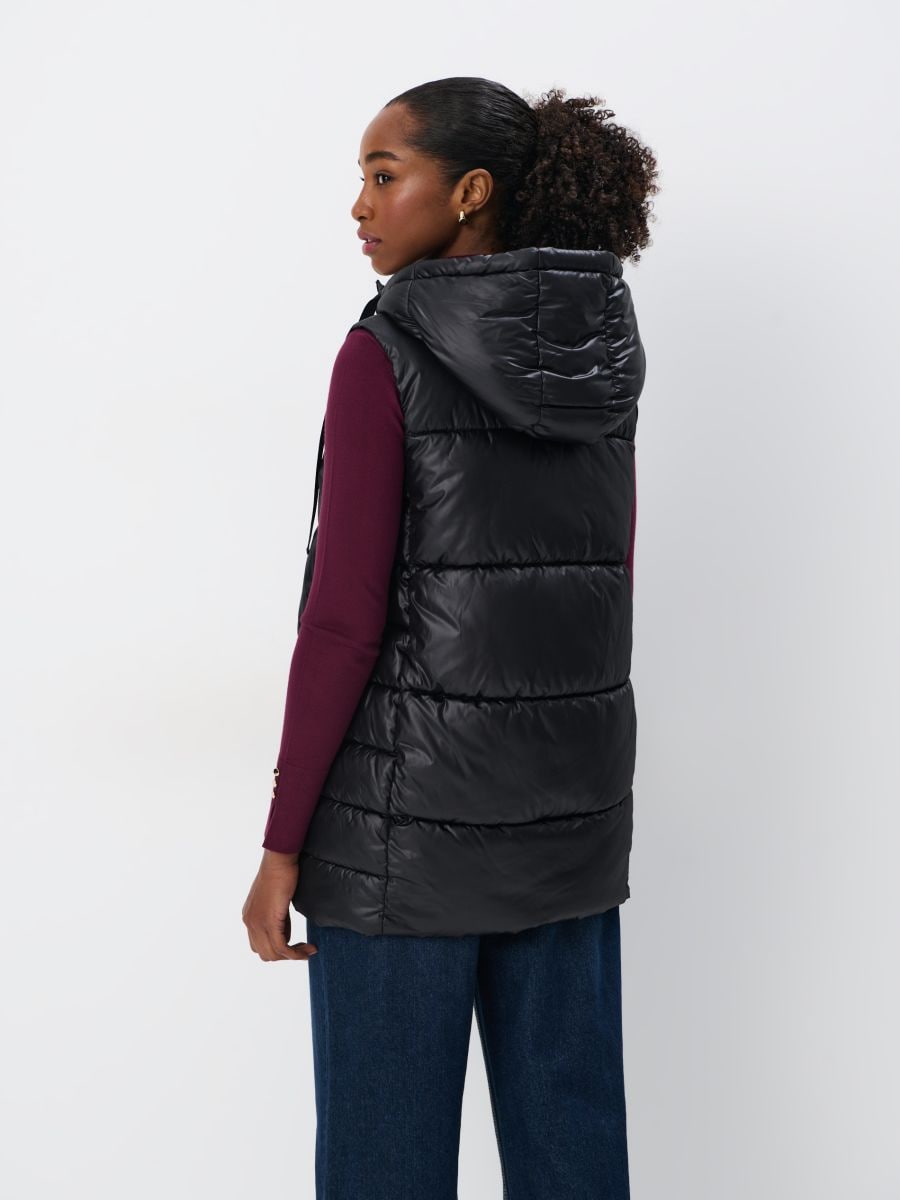 Pikowana kremowa kamizelka