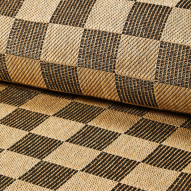 Black Check 8' x 10' Indoor/Outdoor Rug
