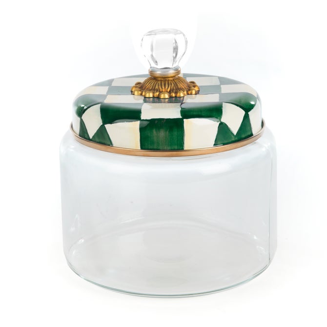 Emerald Check Medium Kitchen Canister
