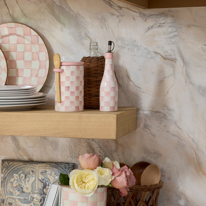 Rosy Check Farmhouse Oil Cruet