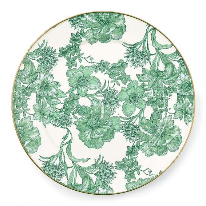 Emerald English Garden Charger/Plate